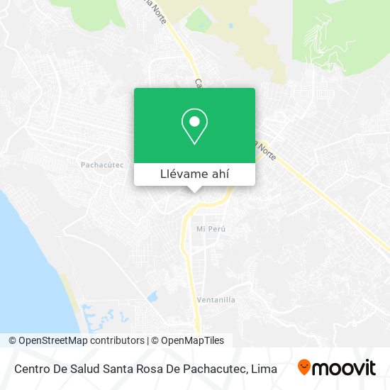 Mapa de Centro De Salud Santa Rosa De Pachacutec