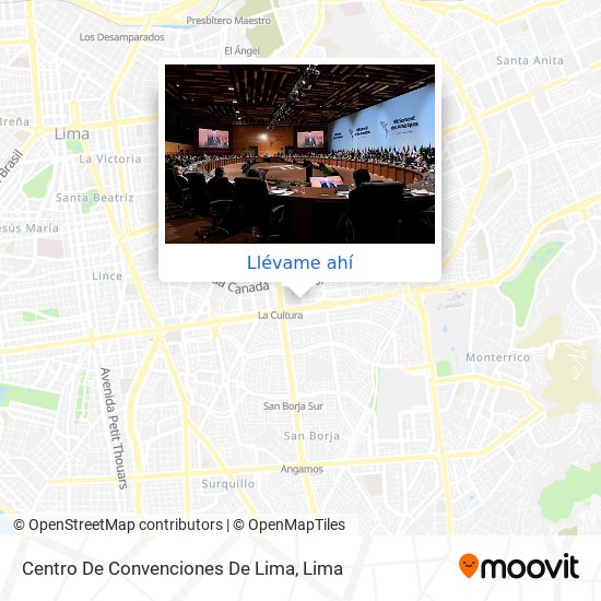 Mapa de Centro De Convenciones De Lima