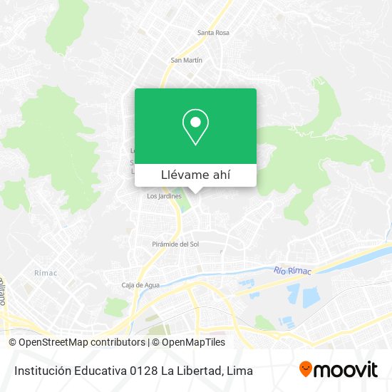 Mapa de Institución Educativa 0128 La Libertad