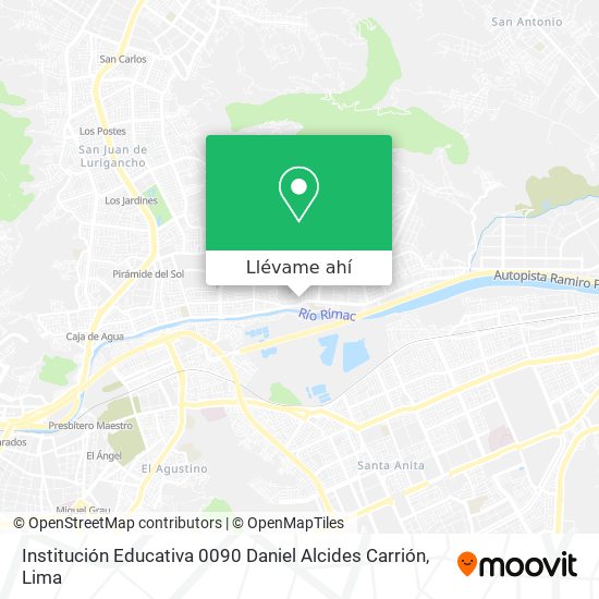 Mapa de Institución Educativa 0090 Daniel Alcides Carrión