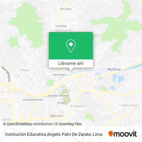 Mapa de Institución Educativa Angelo Patri De Zarate