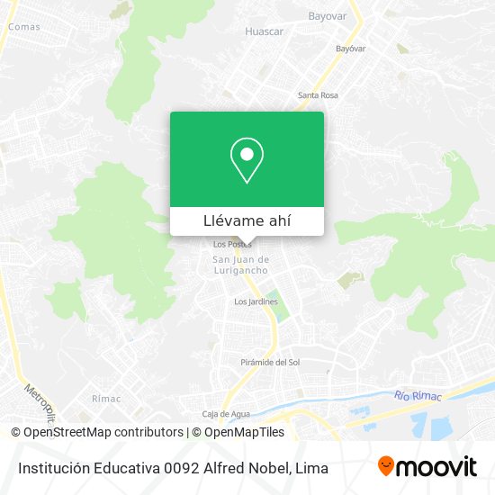Mapa de Institución Educativa 0092 Alfred Nobel