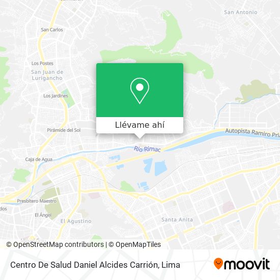 Mapa de Centro De Salud Daniel Alcides Carrión