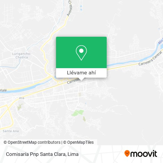Mapa de Comisaría Pnp Santa Clara