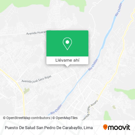 Mapa de Puesto De Salud San Pedro De Carabayllo
