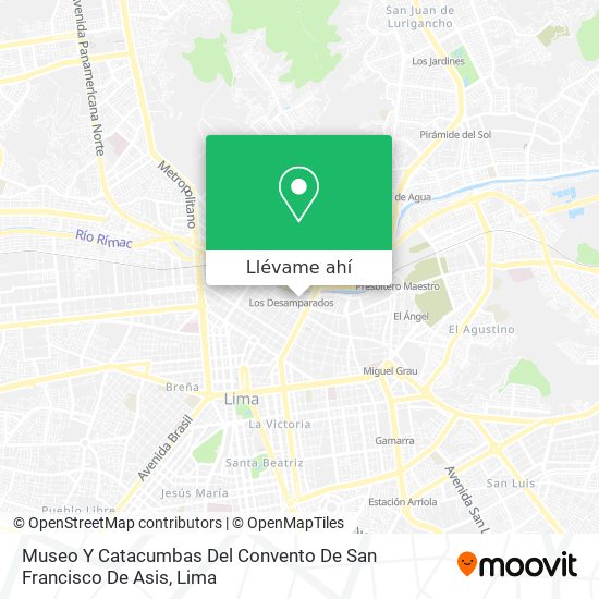 Mapa de Museo Y Catacumbas Del Convento De San Francisco De Asis