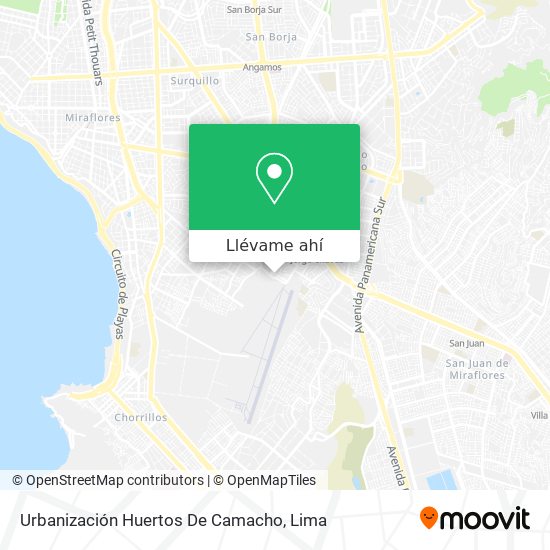 Mapa de Urbanización Huertos De Camacho