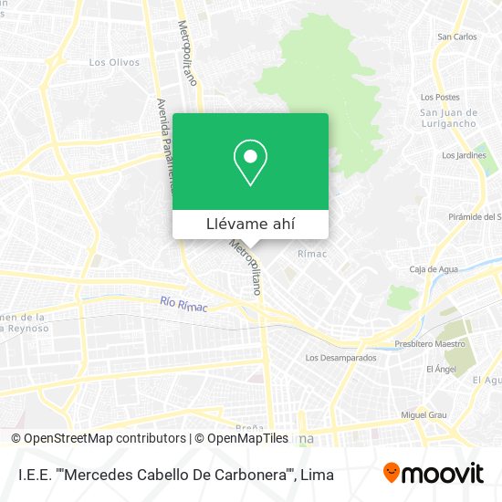 Mapa de I.E.E. ""Mercedes Cabello De Carbonera""