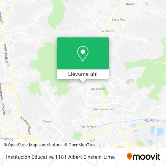Mapa de Institución Educativa 1181 Albert Einstein