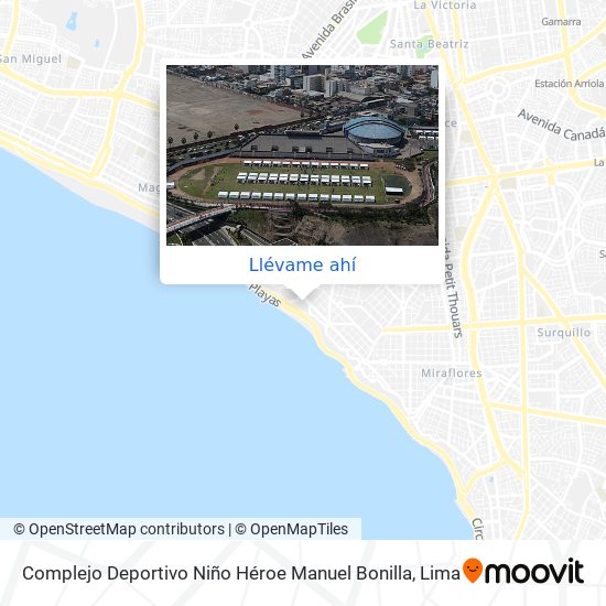Mapa de Complejo Deportivo Niño Héroe Manuel Bonilla