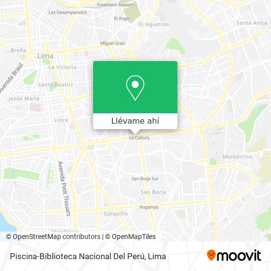 Mapa de Piscina-Biblioteca Nacional Del Perú