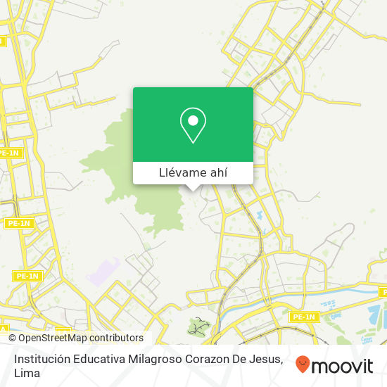 Mapa de Institución Educativa Milagroso Corazon De Jesus