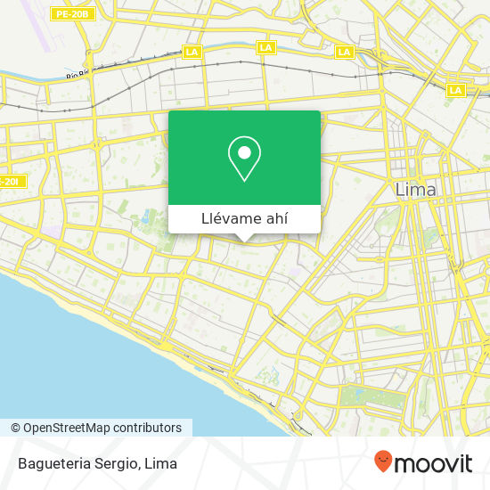Mapa de Bagueteria Sergio
