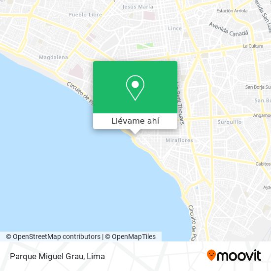 Mapa de Parque Miguel Grau