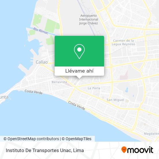 Mapa de Instituto De Transportes Unac