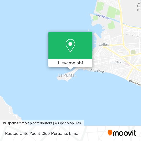 Mapa de Restaurante Yacht Club Peruano