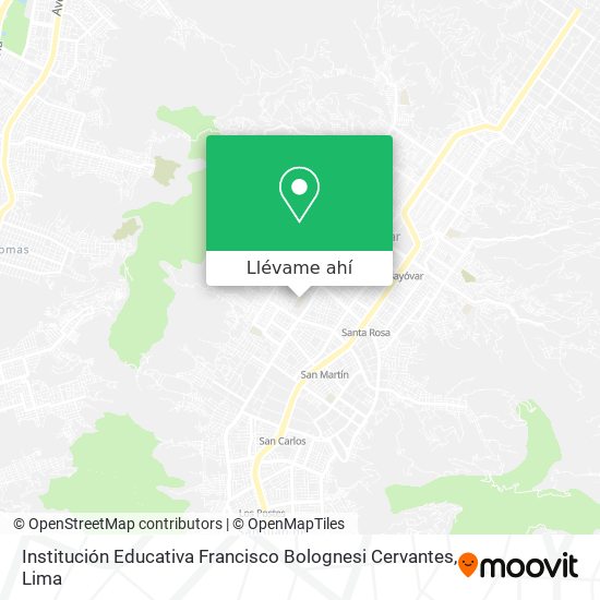 Mapa de Institución Educativa Francisco Bolognesi Cervantes