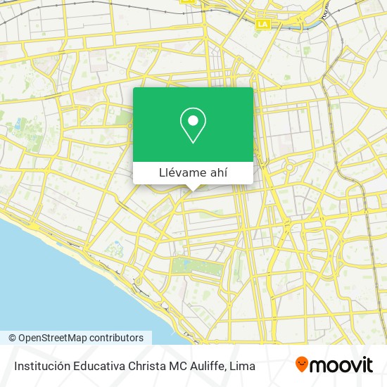 Mapa de Institución Educativa Christa MC Auliffe