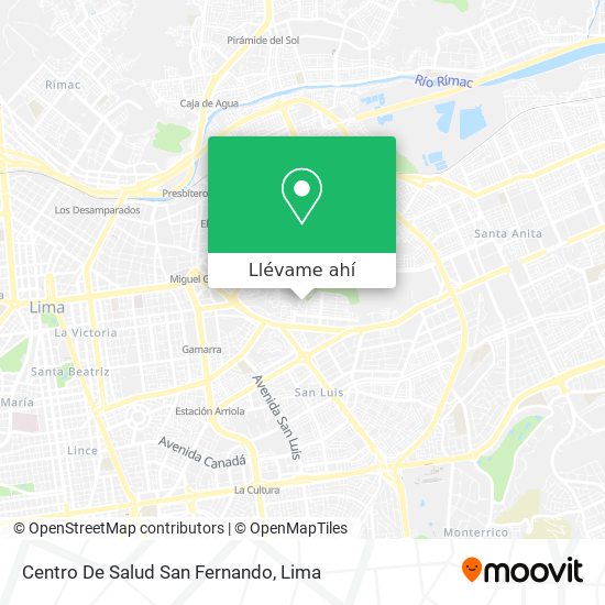 Mapa de Centro De Salud San Fernando