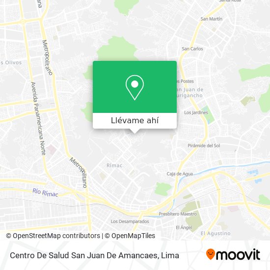 Mapa de Centro De Salud San Juan De Amancaes