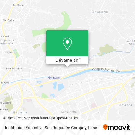 Mapa de Institución Educativa San Roque De Campoy