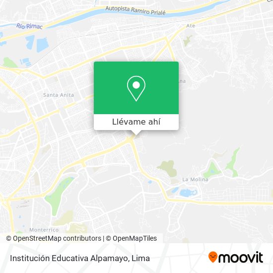 Mapa de Institución Educativa Alpamayo