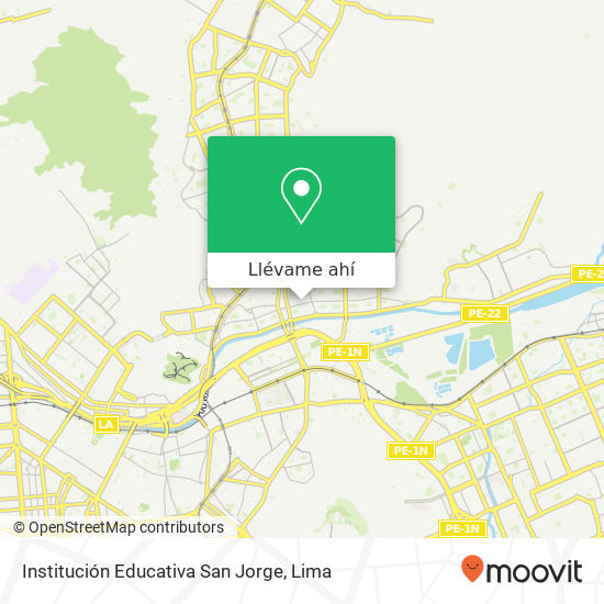 Mapa de Institución Educativa San Jorge
