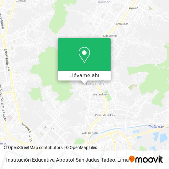 Mapa de Institución Educativa Apostol San Judas Tadeo