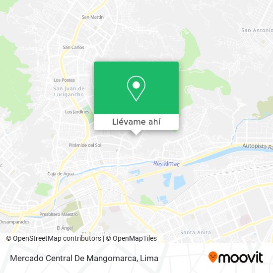 Mapa de Mercado Central De Mangomarca