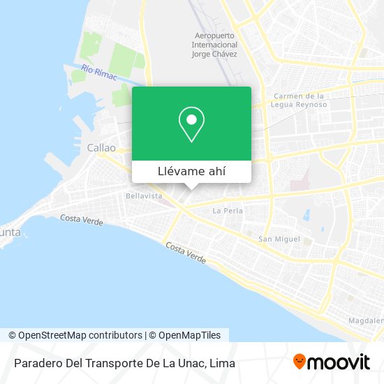 Mapa de Paradero Del Transporte De La Unac