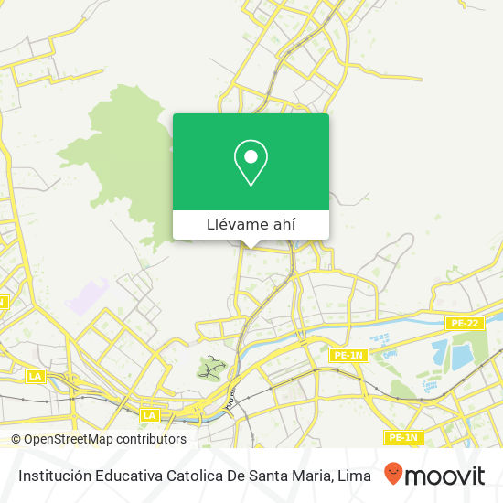 Mapa de Institución Educativa Catolica De Santa Maria