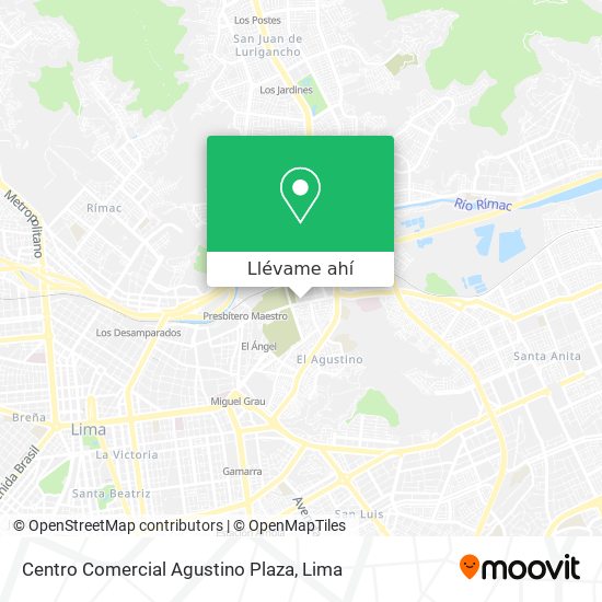 Mapa de Centro Comercial Agustino Plaza