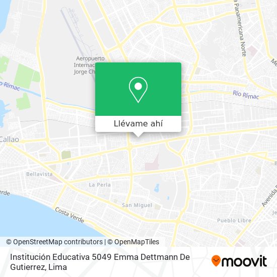 Mapa de Institución Educativa 5049 Emma Dettmann De Gutierrez