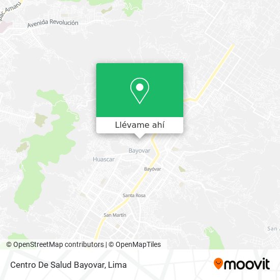 Mapa de Centro De Salud Bayovar