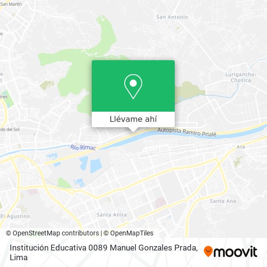 Mapa de Institución Educativa 0089 Manuel Gonzales Prada