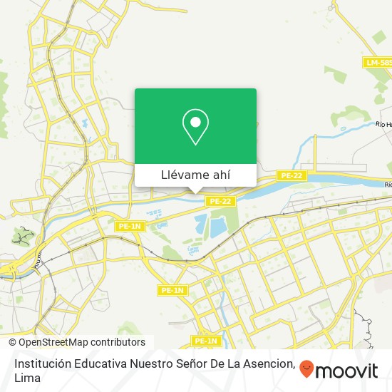 Mapa de Institución Educativa Nuestro Señor De La Asencion