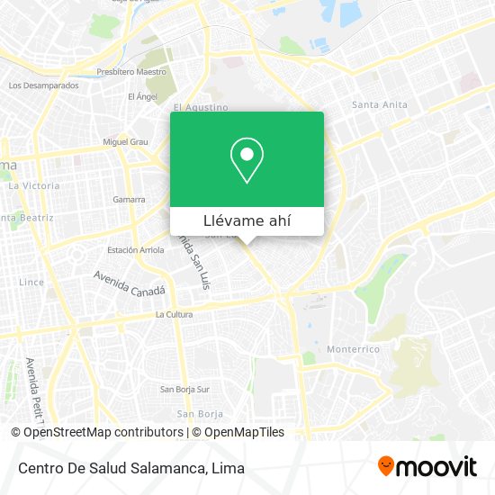 Mapa de Centro De Salud Salamanca