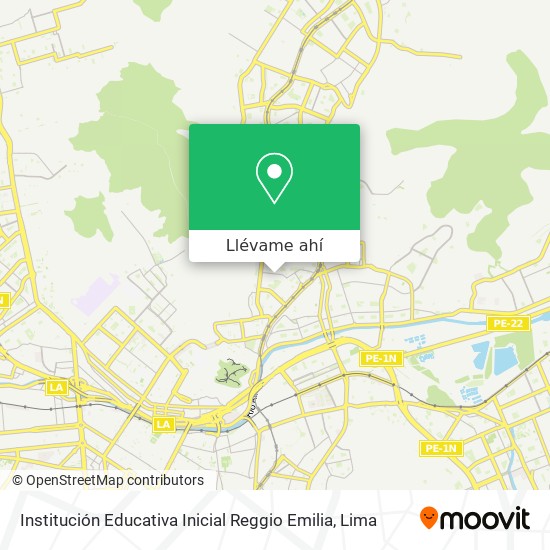 Mapa de Institución Educativa Inicial Reggio Emilia