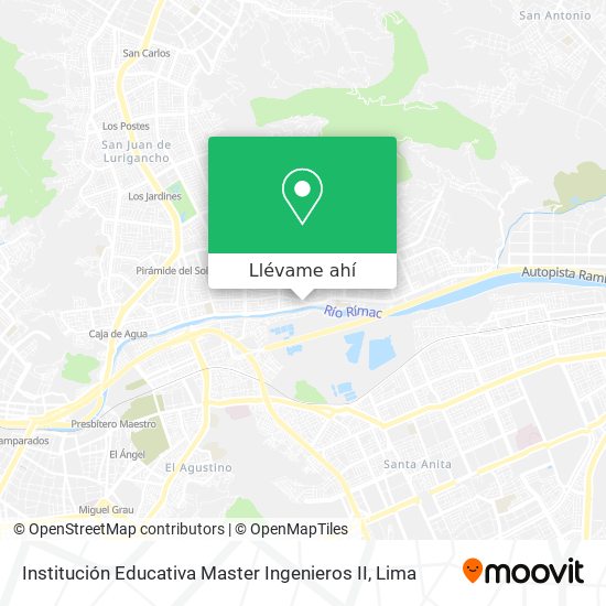 Mapa de Institución Educativa Master Ingenieros II