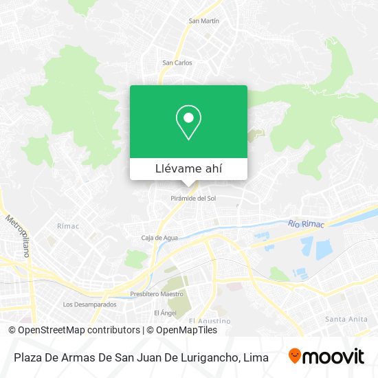 Mapa de Plaza De Armas De San Juan De Lurigancho