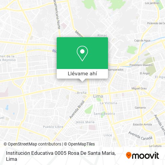 Mapa de Institución Educativa 0005 Rosa De Santa Maria