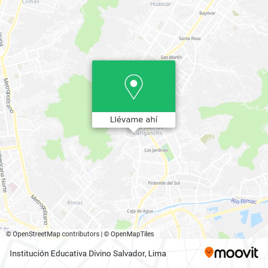 Mapa de Institución Educativa Divino Salvador