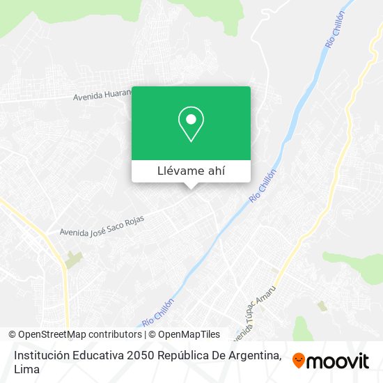 Mapa de Institución Educativa 2050 República De Argentina