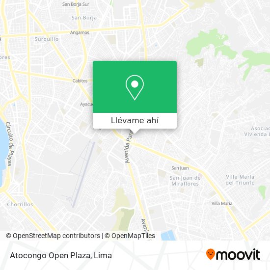 Mapa de Atocongo Open Plaza