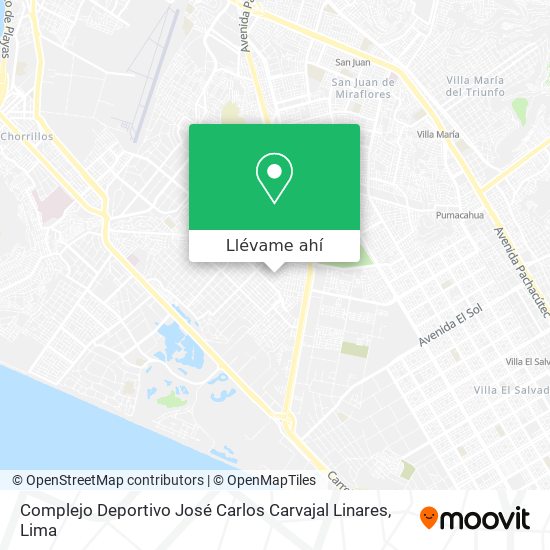 Mapa de Complejo Deportivo José Carlos Carvajal Linares