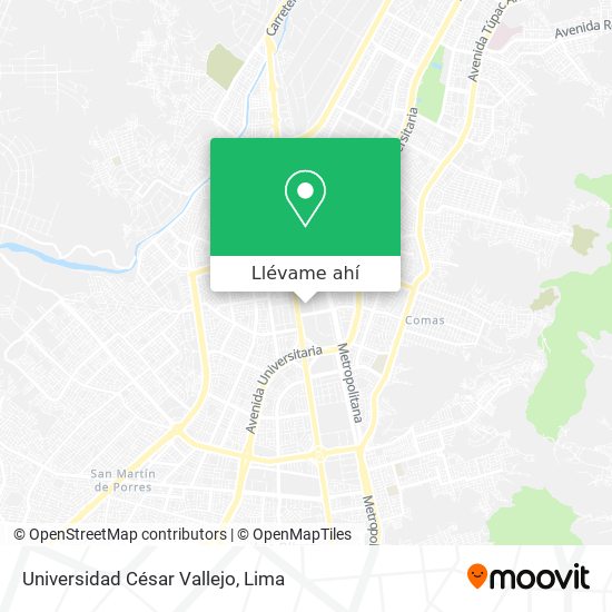 Mapa de Universidad César Vallejo