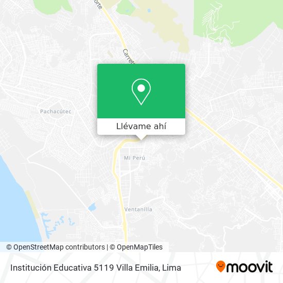 Mapa de Institución Educativa 5119 Villa Emilia