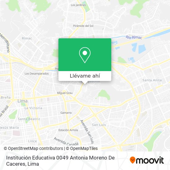 Mapa de Institución Educativa 0049 Antonia Moreno De Caceres