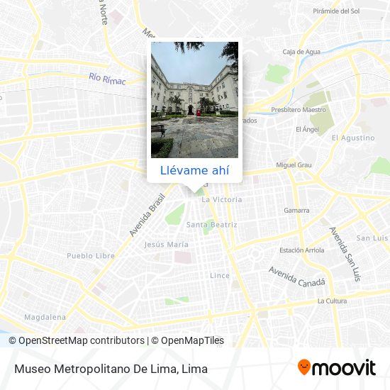 Mapa de Museo Metropolitano De Lima