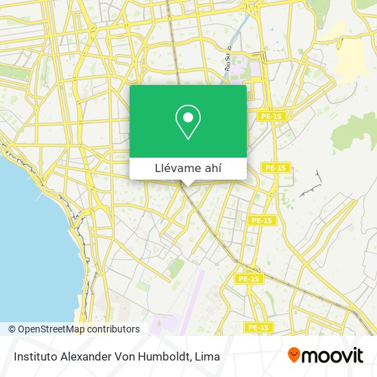 Mapa de Instituto Alexander Von Humboldt